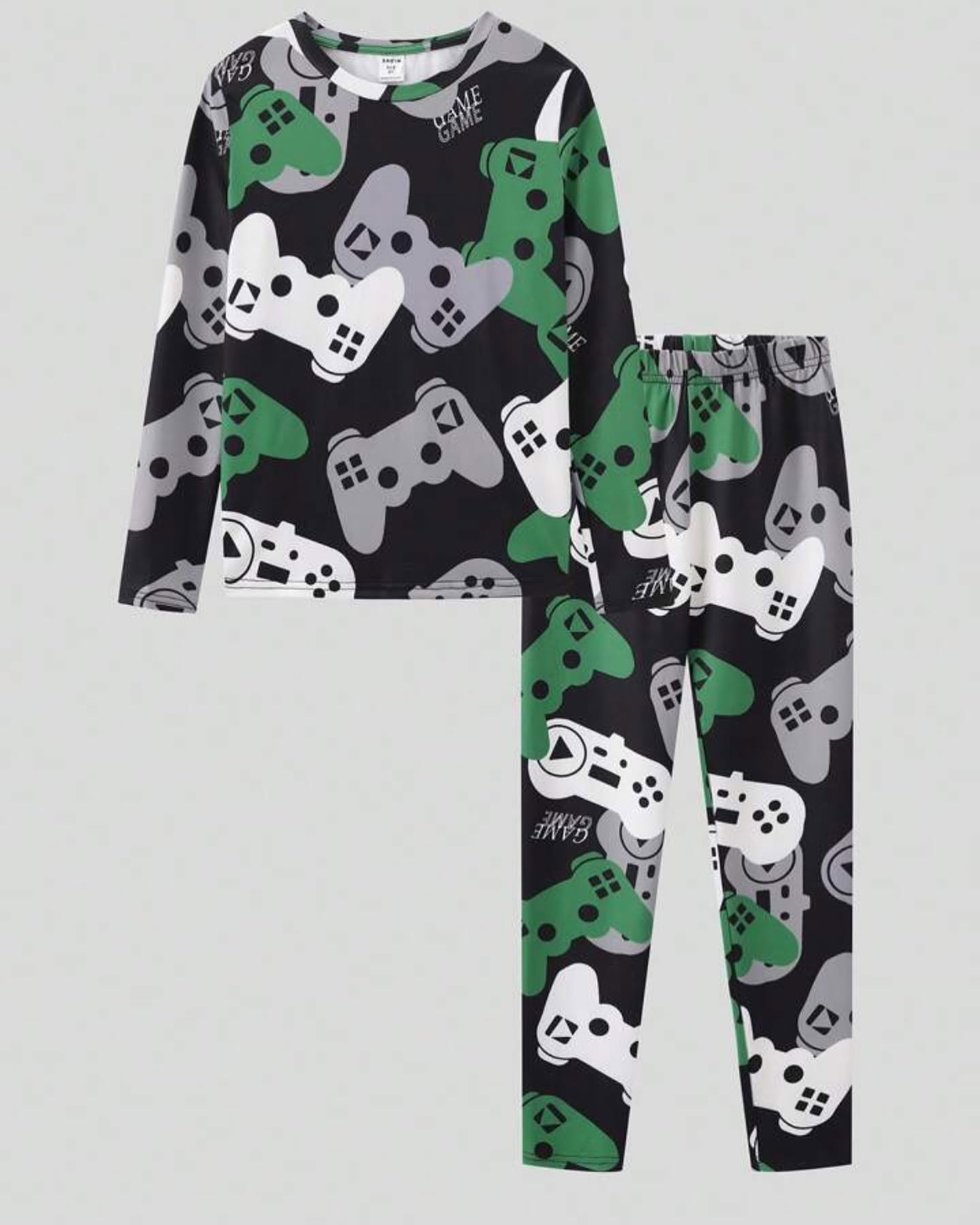 Pijama Gamer para Niño – 2 Piezas Manga Larga