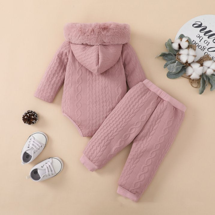 Conjunto Unisex para Bebé con Sudadera y Pantalón – 2 Piezas