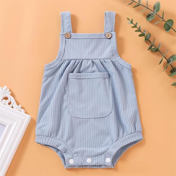 Mameluco de Tirantes para Bebé – Estilo Casual