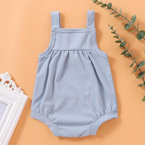 Mameluco de Tirantes para Bebé – Estilo Casual