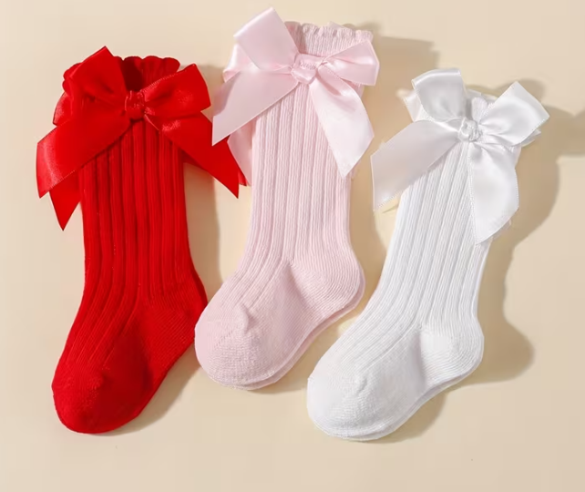 Set de 3 Pares de Calcetines con Lavzo para Bebé Niña