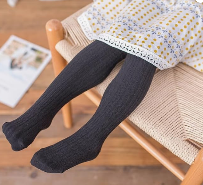 Pantimedias Tejidas para Bebé Niña – Estilo Clásico
