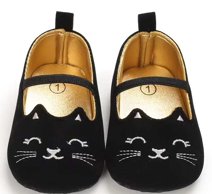 Zapatos de Gatito para Niña – Suaves y Antideslizantes