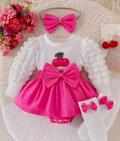 Conjunto para Bebé Niña con Body Texturizado, Falda y Diadema – 3 Piezas