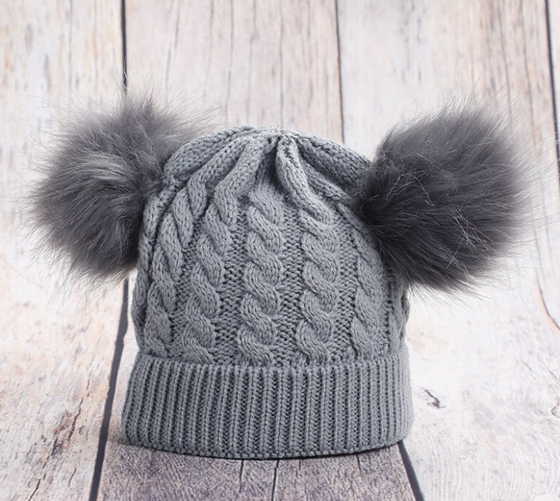 Gorro de Invierno de Punto para Niños y Niñas