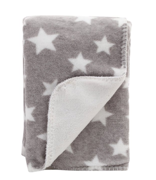 Manta Polar para Bebé con Diseño de Estrellas