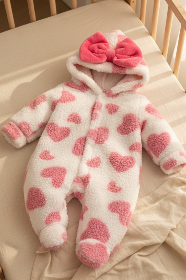 Mameluco con Capucha y Corazón