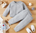 Conjunto Tejido para Bebé de 2 Piezas con Suéter y Pantalón