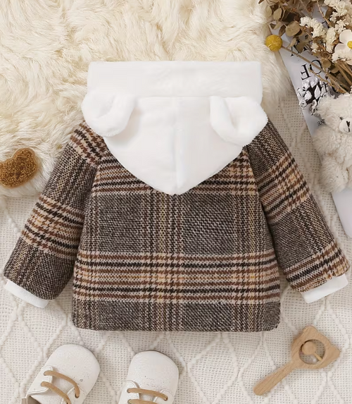Chaqueta de Peluche con Capucha para Bebé
