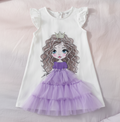 Vestido de Princesa con Falda de Tul (1 pieza)