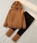 Conjunto Térmico de Sudadera con Orejitas y Pants con Calentadores (2 piezas)