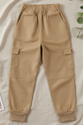 Pants Tipo Cargo Casuales en Tono Caqui (1 pieza)